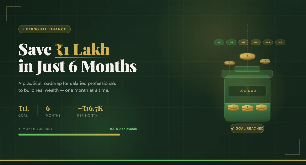 How to Save ₹1 Lakh in 6 Months on a Salaried Income