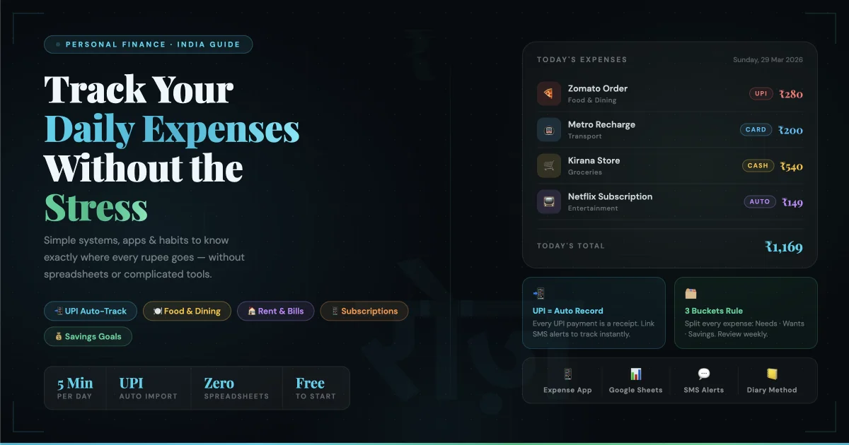 How to Track Daily Expenses in India Without Losing Your Mind